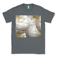 Charcoal Heather distressed volleyball pattern Classic Tee - TumblerDesignByShophia