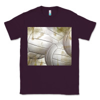 Plum distressed volleyball pattern Classic Tee - TumblerDesignByShophia