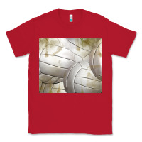 Red distressed volleyball pattern Classic Tee - TumblerDesignByShophia