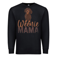 Black Dog Lover Women Gift Weenie Mama Pet Mom Wiener Dachshund Premium Sweatshirt - maiPhamDesign