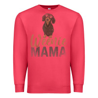 Cardinal Dog Lover Women Gift Weenie Mama Pet Mom Wiener Dachshund Premium Sweatshirt - maiPhamDesign