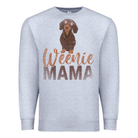 Heather Grey Dog Lover Women Gift Weenie Mama Pet Mom Wiener Dachshund Premium Sweatshirt - maiPhamDesign