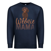 Navy Dog Lover Women Gift Weenie Mama Pet Mom Wiener Dachshund Premium Sweatshirt - maiPhamDesign
