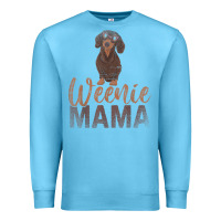 Ocean Blue Dog Lover Women Gift Weenie Mama Pet Mom Wiener Dachshund Premium Sweatshirt - maiPhamDesign
