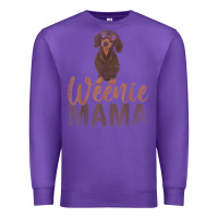 Purple Dog Lover Women Gift Weenie Mama Pet Mom Wiener Dachshund Premium Sweatshirt - maiPhamDesign