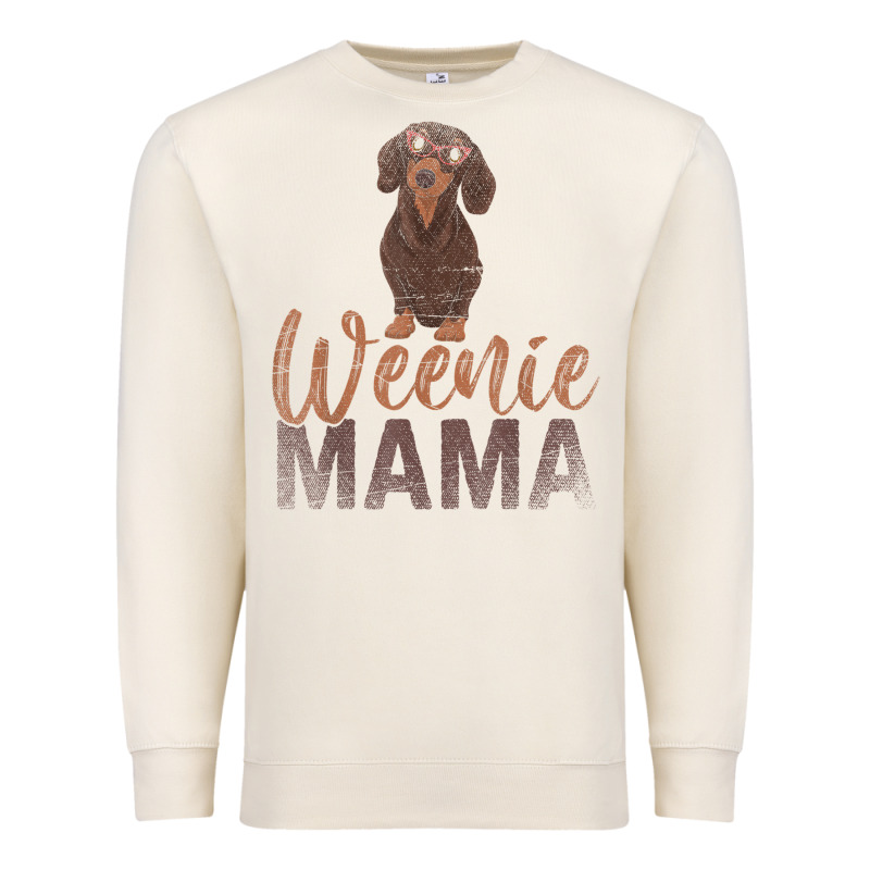 Dog Lover Women Gift Weenie Mama Pet Mom Wiener Dachshund Premium Sweatshirt by maiPhamDesign | Teevron