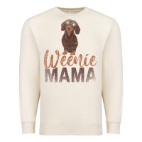 Sandshell Dog Lover Women Gift Weenie Mama Pet Mom Wiener Dachshund Premium Sweatshirt - maiPhamDesign