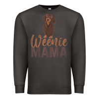 Smoke Dog Lover Women Gift Weenie Mama Pet Mom Wiener Dachshund Premium Sweatshirt - maiPhamDesign