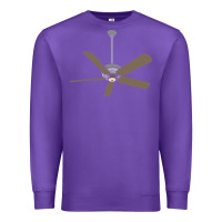 Purple ceiling fan lazy diy halloween costume funny easy t shirt Premium Sweatshirt - maiPhamDesign