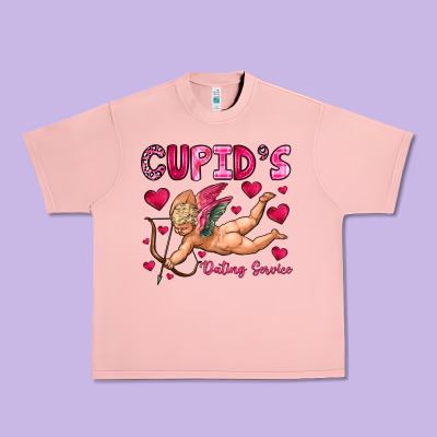Cupid S Dating Service Urban Heavy Tee Designed By Oliviacreatesart
