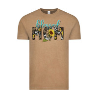 Vintage Coffee Blessed mom sunflower mother's day Vintage Tee - HowdyJamesFarm