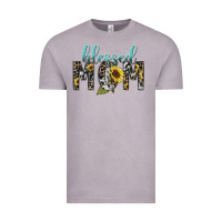 Vintage Zinc Blessed mom sunflower mother's day Vintage Tee - HowdyJamesFarm