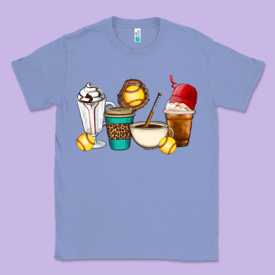 Softball Coffee Cups Classic Tee Designed By Artiststas
