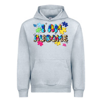 Heather Grey i am ausome Urban Hoodie - JahusDesignShop