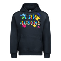 Navy i am ausome Urban Hoodie - JahusDesignShop