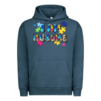 Pigment Midnight Navy i am ausome Urban Hoodie - JahusDesignShop