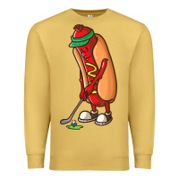 Antique Gold Funny Golfing Hot Dog Golf Gifts Shirts for Men Boys Golfer Premium Sweatshirt - maiPhamDesign