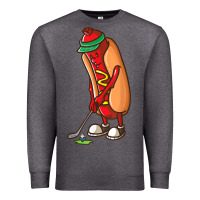 Charcoal Heather Funny Golfing Hot Dog Golf Gifts Shirts for Men Boys Golfer Premium Sweatshirt - maiPhamDesign