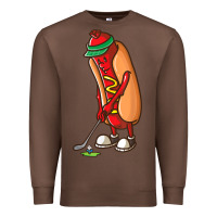 Chestnut Funny Golfing Hot Dog Golf Gifts Shirts for Men Boys Golfer Premium Sweatshirt - maiPhamDesign