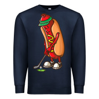 Navy Funny Golfing Hot Dog Golf Gifts Shirts for Men Boys Golfer Premium Sweatshirt - maiPhamDesign