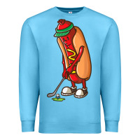 Ocean Blue Funny Golfing Hot Dog Golf Gifts Shirts for Men Boys Golfer Premium Sweatshirt - maiPhamDesign