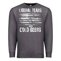 Charcoal Heather liberal tears and cold beers   funny political t shirt Premium Sweatshirt - maiPhamDesign
