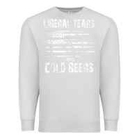 Dove Grey liberal tears and cold beers   funny political t shirt Premium Sweatshirt - maiPhamDesign