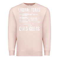 Pale Pink liberal tears and cold beers   funny political t shirt Premium Sweatshirt - maiPhamDesign