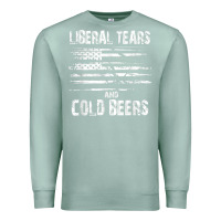 Seafoam liberal tears and cold beers   funny political t shirt Premium Sweatshirt - maiPhamDesign
