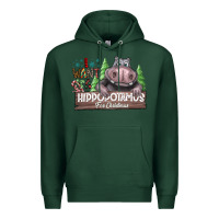 Sports Green I Want a Hippopotamus for Christmas Premium Hoodie - CowhideDigitalArt