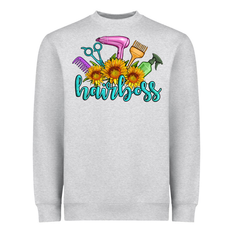 Hairboss Western Sunflowers Hairdresser Heavyweight Sweatshirt by Artiststas | Teevron