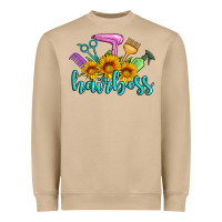 Mushroom hairboss western sunflowers hairdresser Heavyweight Sweatshirt - Artiststas