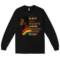 Black I am black man Long Sleeve Tee - FaDigitalArtStudio