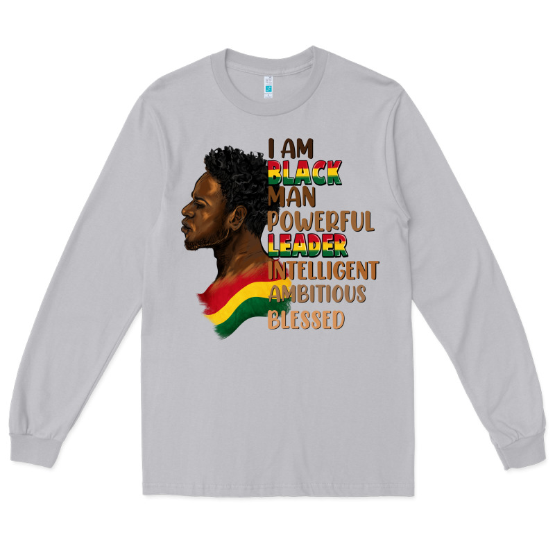 I Am Black Man Long Sleeve Tee by FaDigitalArtStudio | Teevron