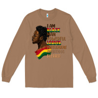 Toasted Coconut I am black man Long Sleeve Tee - FaDigitalArtStudio