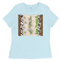 Baby Blue grow through it Ladies Tee - TumblerDesignByShophia