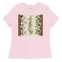 Bubblegum Pink grow through it Ladies Tee - TumblerDesignByShophia