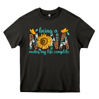 Asphalt Being a Nana Makes My Life Complete Heavy Core Tee - texasbilliewilder