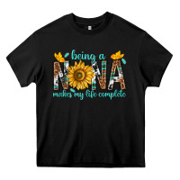Black Being a Nana Makes My Life Complete Heavy Core Tee - texasbilliewilder