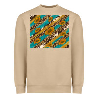 Mushroom leopard cowhide  leather sunflowers Heavyweight Sweatshirt - Artiststas