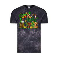Cloud Black St. Patricks Day one lucky nurse Vintage Tee - HowdyJamesFarm