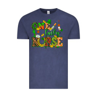Vintage Denim St. Patricks Day one lucky nurse Vintage Tee - HowdyJamesFarm
