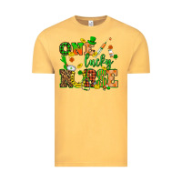 Vintage Mustard St. Patricks Day one lucky nurse Vintage Tee - HowdyJamesFarm