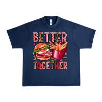 Navy hamburger potatoes better together olivia Urban Heavy Tee - OliviaCreatesArt