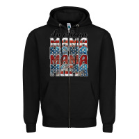Black american mama Zipper Hoodie - BarkalooDesign