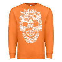 Carrot Matching Family French Bulldog Dog Skull Costume Halloween Premium Sweatshirt - maiPhamDesign