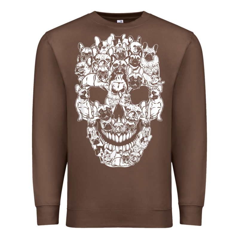 Matching Family French Bulldog Dog Skull Costume Halloween Premium Sweatshirt by maiPhamDesign | Teevron