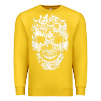 Lemon Matching Family French Bulldog Dog Skull Costume Halloween Premium Sweatshirt - maiPhamDesign