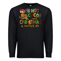 Black hot cocoa and christmas movies Premium Sweatshirt - AdoDesignShop