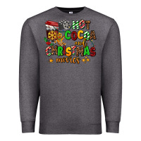Charcoal Heather hot cocoa and christmas movies Premium Sweatshirt - AdoDesignShop